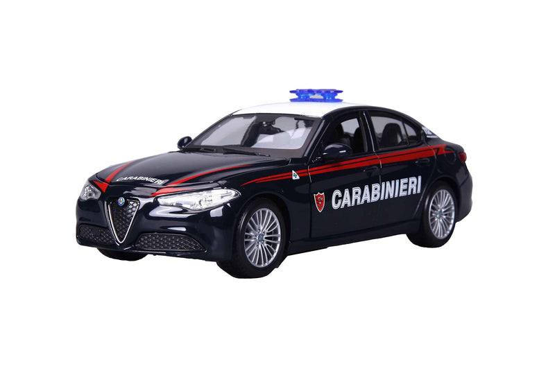 Bburago - Carabinieri Modelauto 1:24 – Realistische Politiewagen, Officiële Licentie, Verzamelaarsmodel of Speelgoedauto, Willekeurige Selectie, Vanaf 3 Jaar