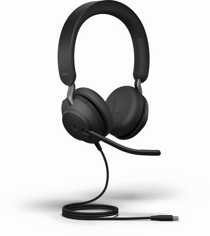 Jabra Evolve2 40 SE Headset Wired Head-band Calls/Music USB Type-C Black