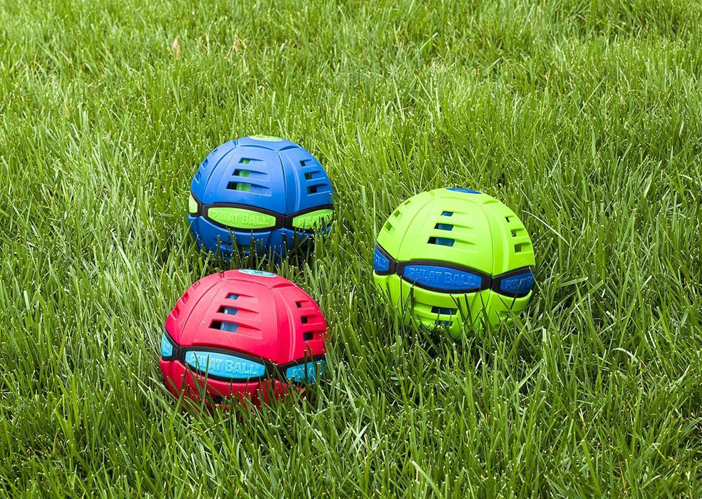 Wahu Phlat Ball Classic Blau, Transformierbare Wurfscheibe, Outdoor-Spiele für Kinder ab 5 Jahren, Innovative Kugel 15,7 cm, Frisbee 22,9 cm, Outdoor-Spiel für 2 Spieler und mehr