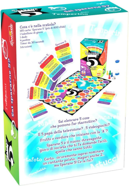 GOLIATH Sparane 5, Name 5, 926349.006 Board Game, Card Game and Questions for the Family, Ages Twelve and Up, Multicoloured, 926349.006