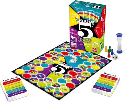 GOLIATH Sparane 5, Name 5, 926349.006 Board Game, Card Game and Questions for the Family, Ages Twelve and Up, Multicoloured, 926349.006