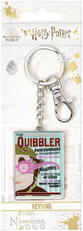 The Carat Shop Harry Potter Offizieller Quibbler-Schlüsselanhänger, mehrfarbig, Einheitsgröße, Modern, Harry Potter Official Quibbler Keyring, The Carat Shop Porte-clés officiel Harry Potter Quibbler, multicolore, Taille unique, HARRY POTTER Llavero ofici