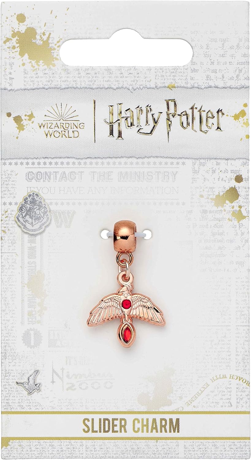 Carat Shop Official Harry Potter Fawkes Rose Gold Plated Slider Charm