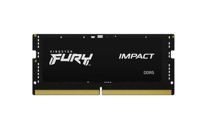 Kingston FURY Impact 32GB 4800MT/s DDR5 CL38 SODIMM Notebook Gaming Memory Single Module - KF548S38IB-32, Black