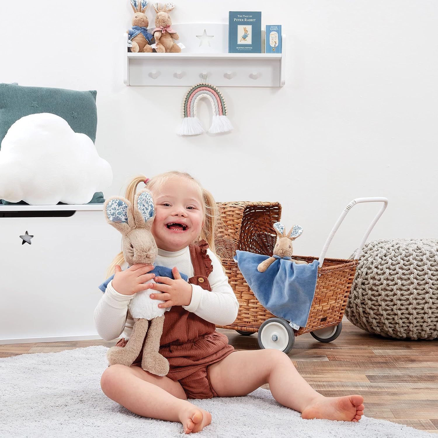 Rainbow Designs Official Beatrix Potter Signature Collection Peter Rabbit Deluxe - Newborn Baby Gifts - Plush Toddler Toy - Cute Stuffed Animal - Official Bunny Toy - Cuddly Soft Toy