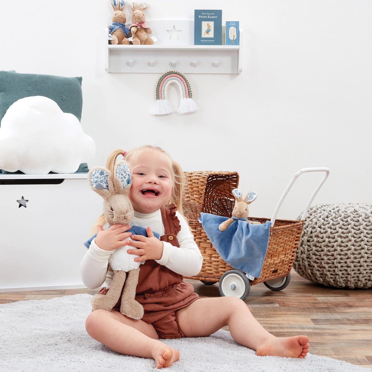 Rainbow Designs Official Beatrix Potter Signature Collection Peter Rabbit Deluxe - Newborn Baby Gifts - Plush Toddler Toy - Cute Stuffed Animal - Official Bunny Toy - Cuddly Soft Toy