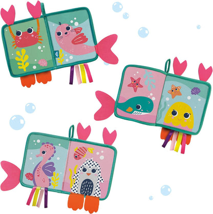 SES Creative 13057 Animals Bath Book with Tails, Multi, One Size
