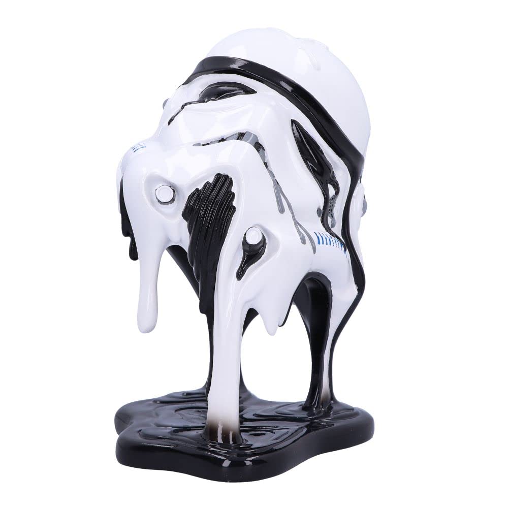 Nemesis Now Stormtrooper Too Hot To Handle 23cm, Resin, White, Officially Licensed Original Stormtroope, Melting Stormtrooper Helmet Ornament, Sci-Fi Movie Giftware, Cast in the Finest Resin