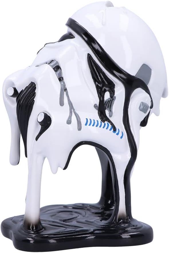 Nemesis Now Stormtrooper Too Hot To Handle 23cm, Resin, White, Officially Licensed Original Stormtroope, Melting Stormtrooper Helmet Ornament, Sci-Fi Movie Giftware, Cast in the Finest Resin
