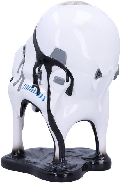 Nemesis Now Stormtrooper Too Hot To Handle 23cm, Resin, White, Officially Licensed Original Stormtroope, Melting Stormtrooper Helmet Ornament, Sci-Fi Movie Giftware, Cast in the Finest Resin