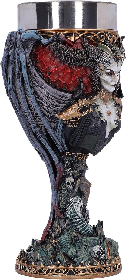 Nemesis Now B6442X3 Diablo IV Lilith Goblet 19.5cm, Black