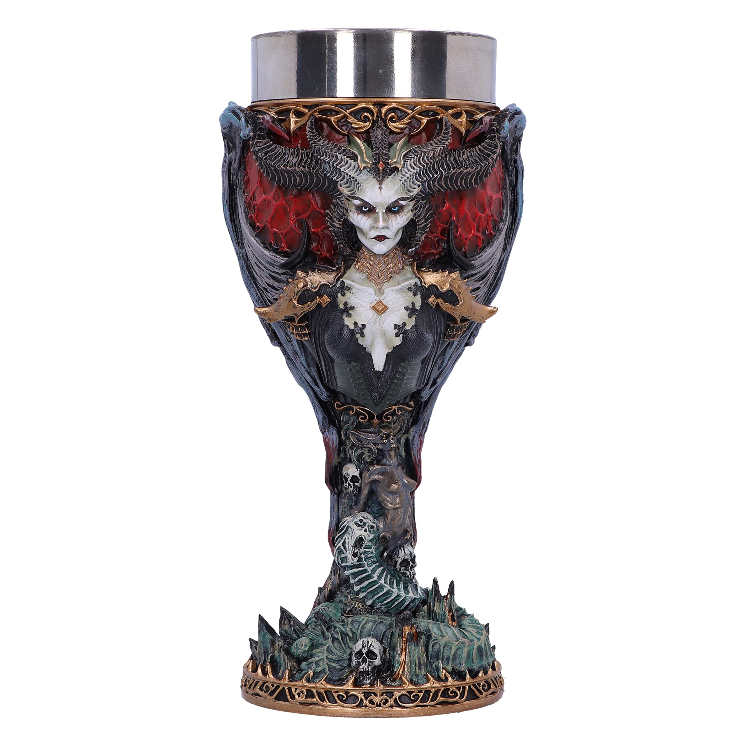 Nemesis Now B6442X3 Diablo IV Lilith Goblet 19.5cm, Black