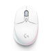 Logitech G G705 Wireless Gaming Mouse, Customisable LIGHTSYNC RGB Lighting, LIGHTSPEED Wireless, Bluetooth Connectivity, Lightweight, PC/Mac/Laptop - White Mist