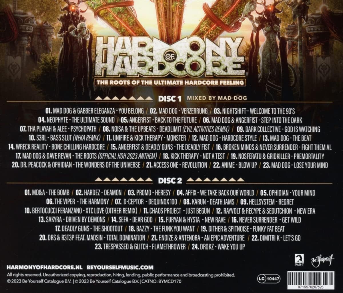 Various Artists - Harmony Of Hardcore 2023 (Mixed By Mad Dog