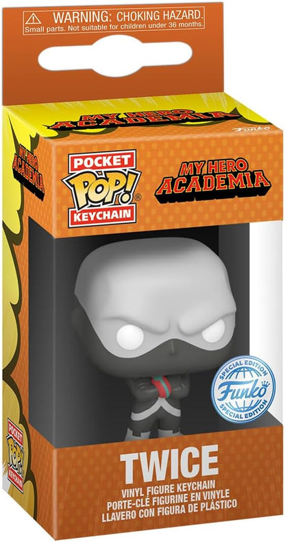 Funko POP! Keychain: MHA - Twice - (Hideout) - My Hero Academia - Collectable Vinyl Mini Figure Novelty Keyring - Stocking Filler - Gift Idea - Official Merchandise - Anime Fans - Minifigure