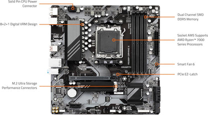 Gigabyte A620M GAMING X (Socket AM5/A620/DDR5/S-ATA 6Gb/s/Micro ATX
