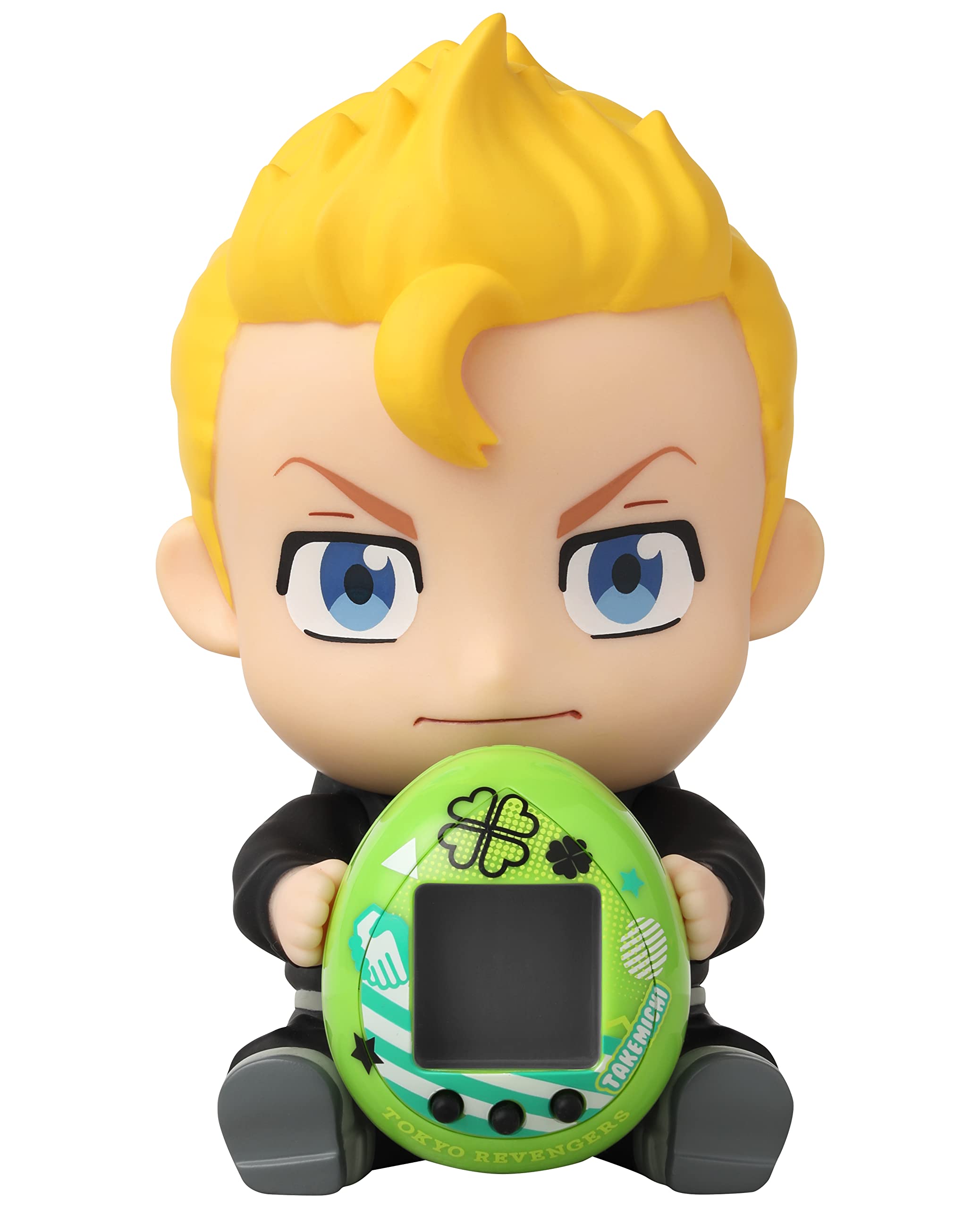 TAMAGOTCHI Bandai Tokyo Revengers Takemichi Version With Hugmy Figure | 4cm Virtual Pet Based On Tokyo Revengers Manga And Anime With Collectable Takemichi Hugmy Anime Merch | Kids Toys Takemichi With
