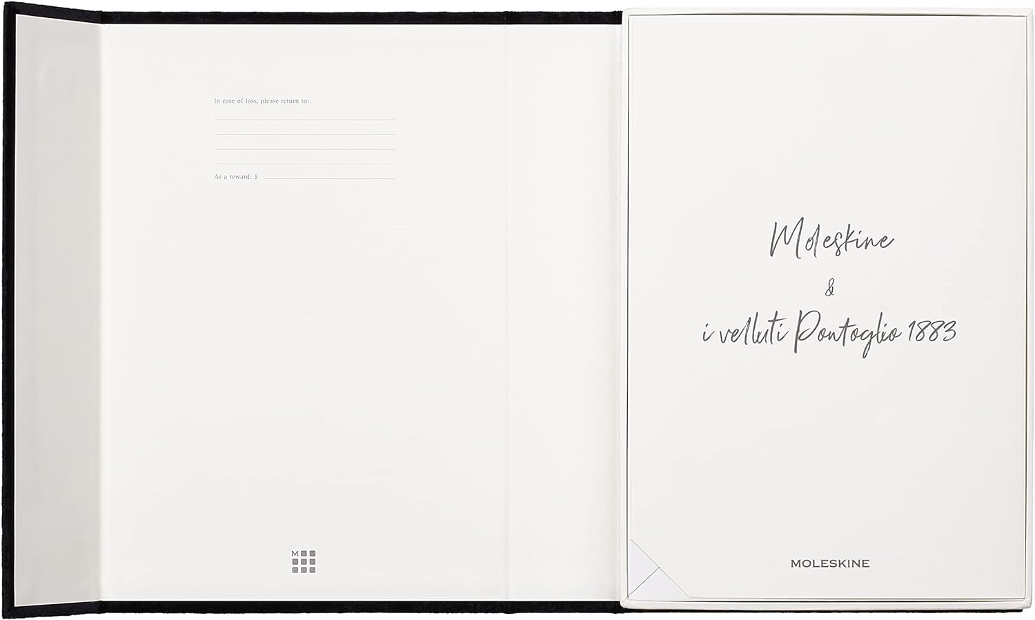 Moleskine Lined Notebook, Limited Edition Velvet Collection, Velvet Hard Cover and Elastic Closure, Purple Colour, Large Format, 144 Pages