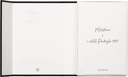 Moleskine Lined Notebook, Limited Edition Velvet Collection, Velvet Hard Cover and Elastic Closure, Purple Colour, Large Format, 144 Pages