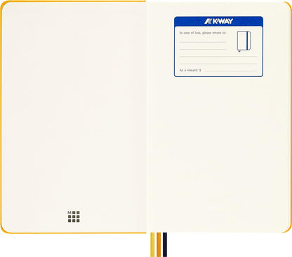Moleskine x K-Way Notebook, Custom Edition Ruled Layout and Hard Cover Journal, Size Large 13x21 cm, Colour
