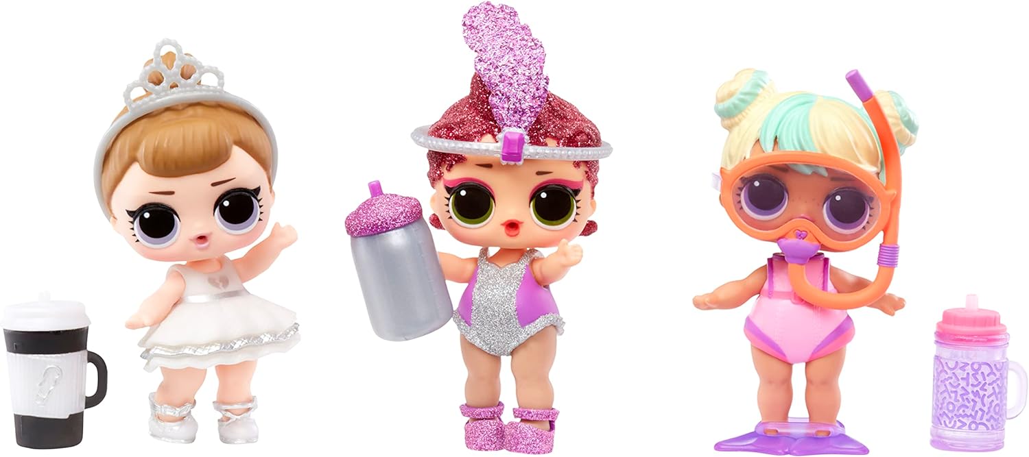 LOL Surprise Bubble Surprise Dolls- Collectible Doll, Surprises, Accessories, Bubble Surprise Unboxing, Glitter Foam Reaction in Warm Water- Great gift for Girls age 4+ (Pack of 2) Small (Pack of 2)