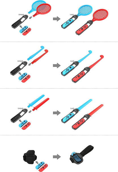 Oniverse - 12 In 1 Kit - Switch Sports Accessories