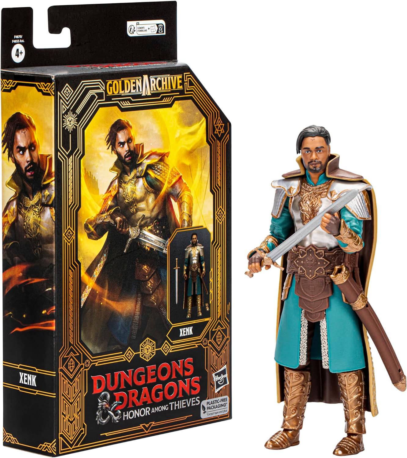 Hasbro Dungeons & Dragons Honor Among Thieves Golden Archive Xenk Collectible Figure 6-Inch Scale D&D Action Figures