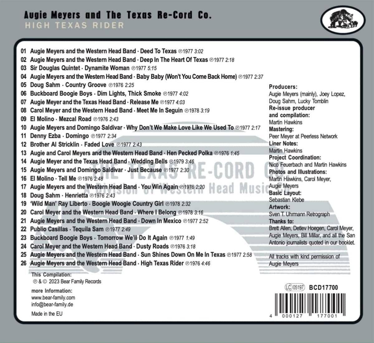 On the Honky Tonk Highway With Augie Meyers & the Texas Record Co: High Texas Rider