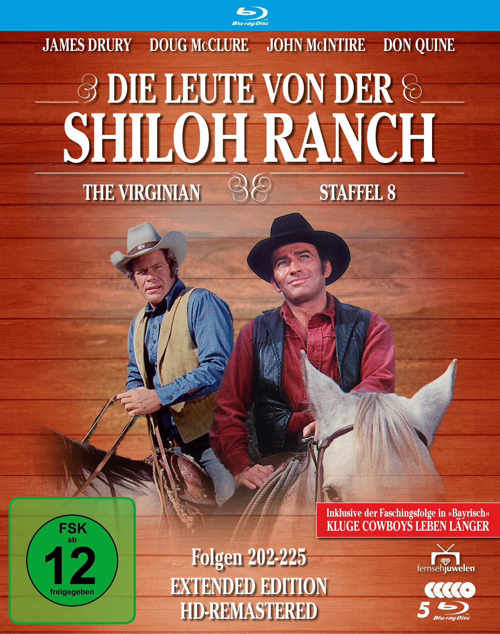 Die Leute von der Shiloh Ranch - Staffel 8 (HD-Remastered) (Fernsehjuwelen) (5 Blu-rays