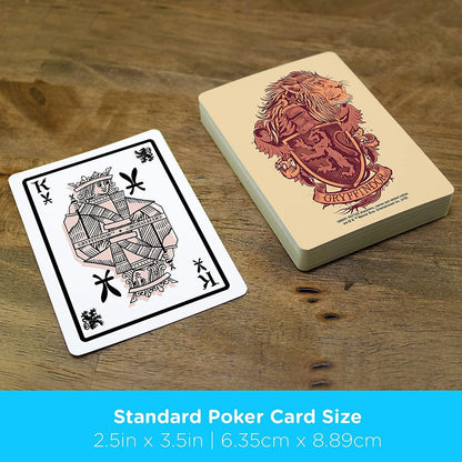 AQUARIUS Harry Potter Playing Cards - Gryffindor Themed Deck of Cards for Your Favorite Card Games - Officially Licensed Harry Potter Merchandise & Collectibles