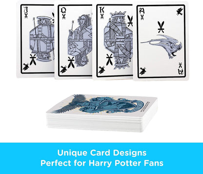 AQUARIUS Harry Potter Playing Cards - Ravenclaw Themed Deck of Cards for Your Favorite Card Games - Officially Licensed HP Merchandise & Collectibles