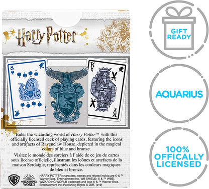 AQUARIUS Harry Potter Playing Cards - Ravenclaw Themed Deck of Cards for Your Favorite Card Games - Officially Licensed HP Merchandise & Collectibles