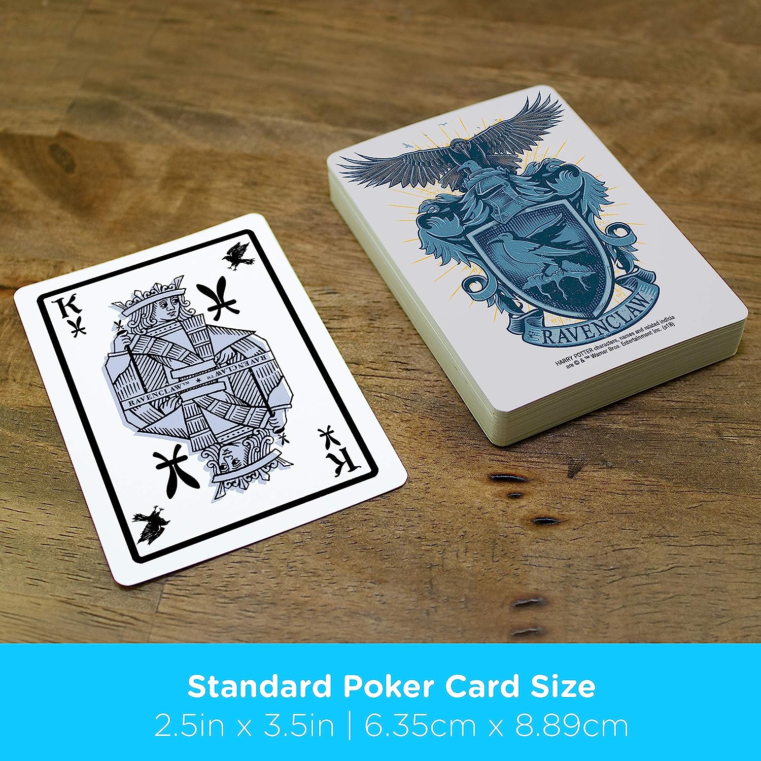 AQUARIUS Harry Potter Playing Cards - Ravenclaw Themed Deck of Cards for Your Favorite Card Games - Officially Licensed HP Merchandise & Collectibles