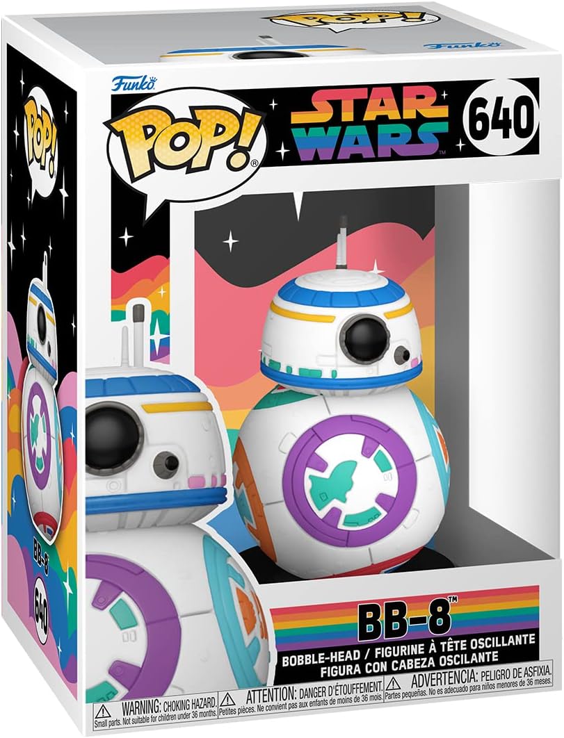 Funko POP! Star Wars: Pride 2023- BB-8 - Collectable Vinyl Figure - Gift Idea - Official Merchandise - Toys for Kids & Adults - Movies Fans - Model Figure for Collectors and Display
