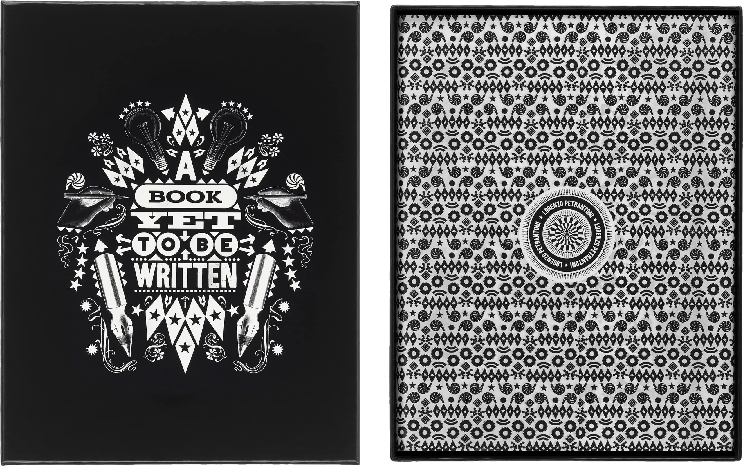 Moleskine x Lorenzo Petrantoni A book yet to be written with Collector's Box, Limitted Edition Hard Cover and Elastic Closure Ruled Notebook, Size Extra Large 19x26 cm