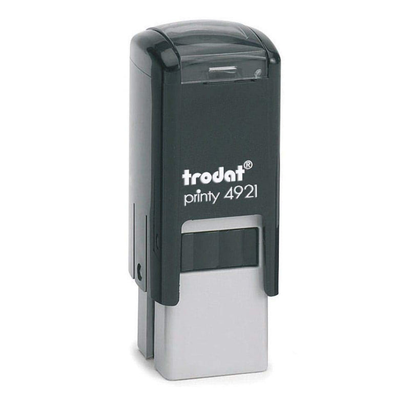 Trodat Printy 4921 -Self Inking Stamp - Customizable Stamp - for Loyalty Card 12 x 12 mm (Noir - Black