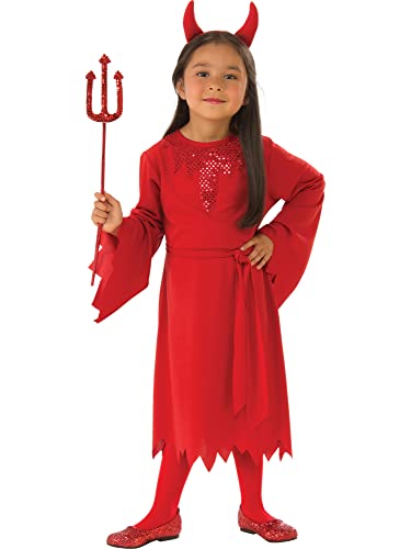 Forum Devil Childs Costume, Girls Halloween Costume 7-8 Years