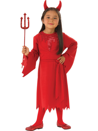 Forum Devil Childs Costume, Girls Halloween Costume 7-8 Years
