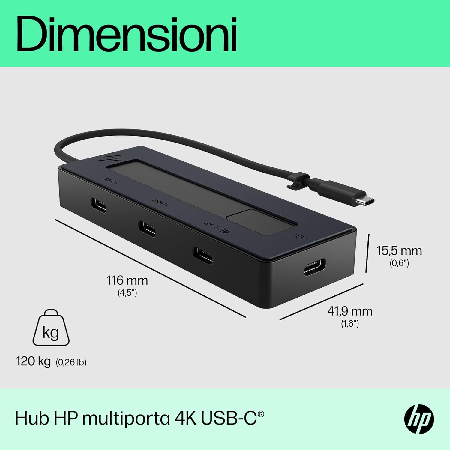 HP Port Replicator - USB-C - DP - Europe