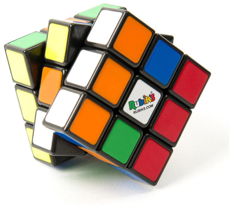 Spin Master- Rubiks Mapa del Mundo, Espacio Cubo Rubik, Sencillo, Multicolor, pequeño (6063970