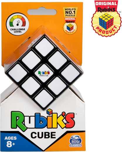 Spin Master- Rubiks Mapa del Mundo, Espacio Cubo Rubik, Sencillo, Multicolor, pequeño (6063970