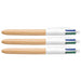 Bic Box of 12 Pens 4 Colours Wood