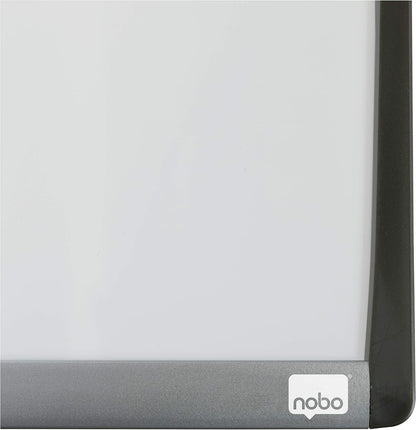 Nobo Mini Magnetic Whiteboard With Arched Frame, Wall Mountable, Includes Whiteboard Pen, Magnets & Foam Adhesive Pads, Home/ Office, 215 x 280 mm, White, 1903778
