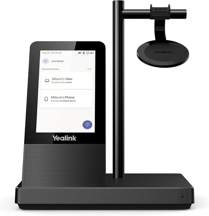 Bluetooth Headset With Microphone Yealink Wh66 Dual Teams Black