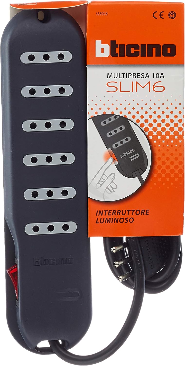 Multipresa Slim6 - 6 Prese  10A