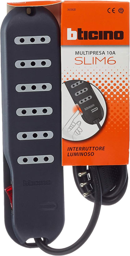 Multipresa Slim6 - 6 Prese  10A