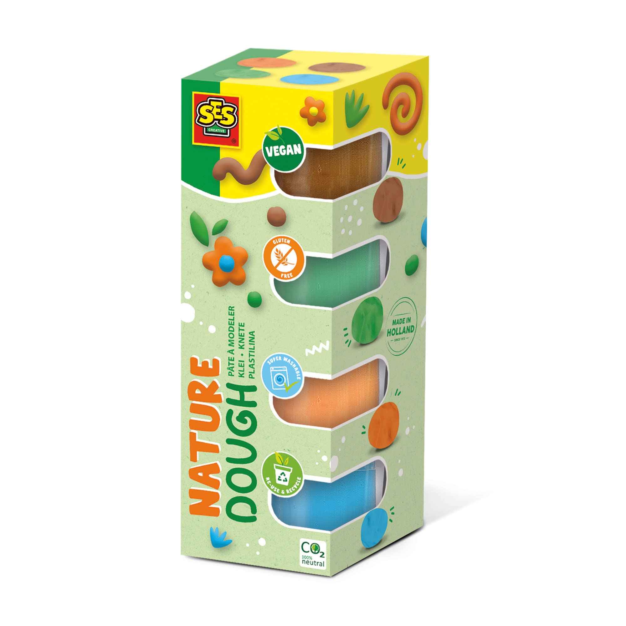 SES Creative 00513 Feel Good Dough-Nature (4x90gr