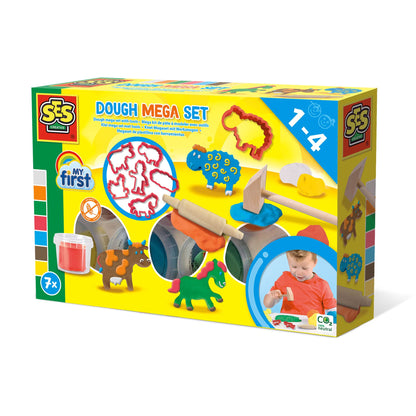 SES Creative- My First - Megaset de plastilina con Herramientas (14438