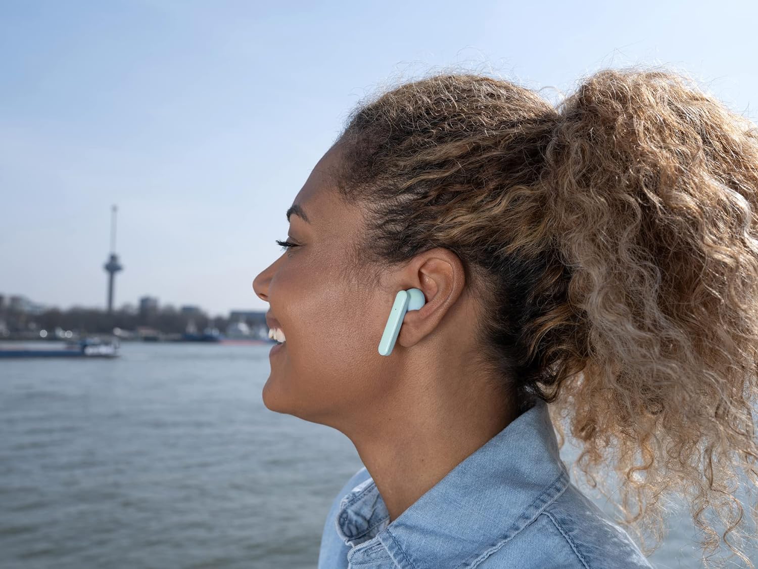 Trust Mobile Primo Touch Bluetooth Wireless Earphones, In Ear Headphones, On-trend Design, Up to 10 Hours Playtime, Built-in Microphone, TWS , Earbuds for Android, Chrome OS, iOS, Windows