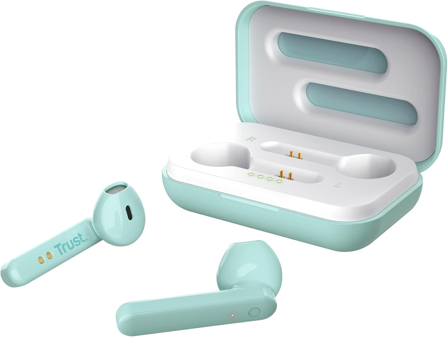 Trust Mobile Primo Touch Bluetooth Wireless Earphones, In Ear Headphones, On-trend Design, Up to 10 Hours Playtime, Built-in Microphone, TWS , Earbuds for Android, Chrome OS, iOS, Windows